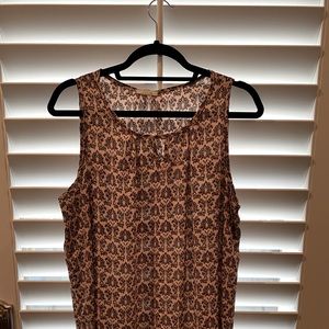 Pleione Sleeveless Blouse - mauve/gray